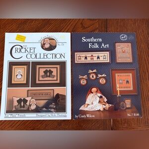 Cross Stitch Patterns Vintage Southern Folk Art Cricket Collection Just‎ Friends